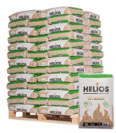 Pellet Helios – Bancale da 65 sacchi da 15 kg – 100 % conifere