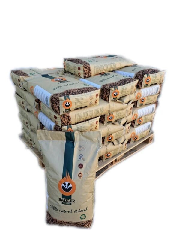 Pellet Badger – 1/2 bancale da 36 sacchi da 15 kg