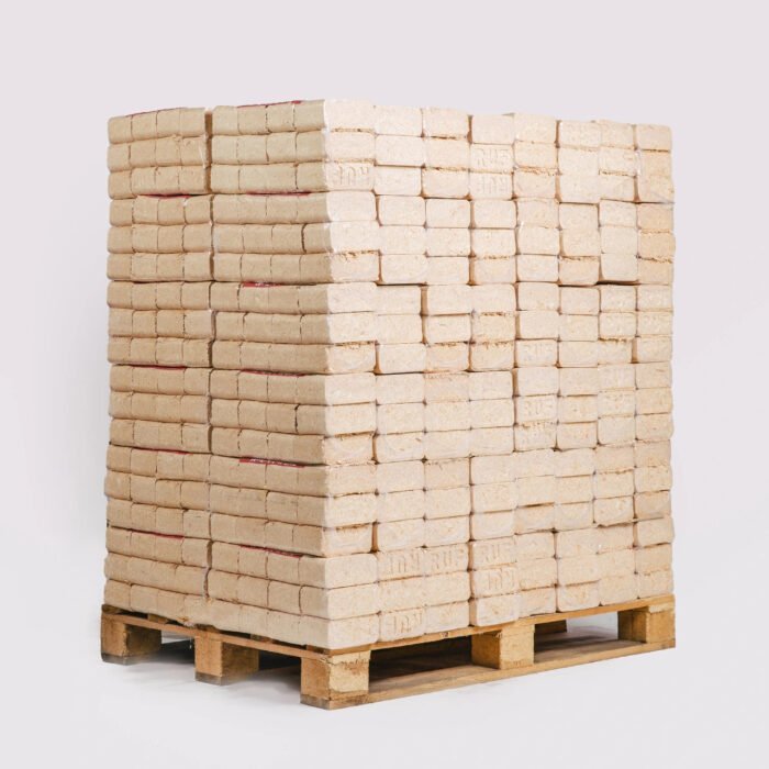 Bricchetti di legno 100 % conifere – Bancale da 960 kg
