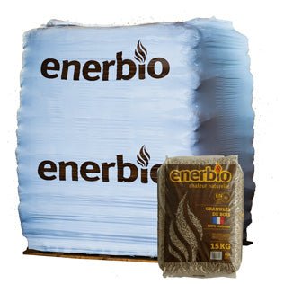 Pellet Premium Enerbio – Bancale 66 sacchi da 15 kg (990 kg)