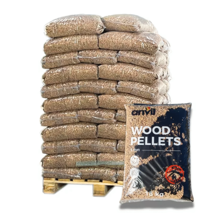 Pellet ANVIL – Bancale da 70 sacchi da 15 kg – EN Plus A1