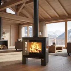 Stufa a legna 3 vetri Shiva – 10 kW