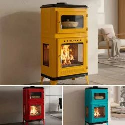 Stufa a legna con forno Fusio Pop – 7 kW