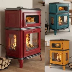 Stufa a legna con forno Granite Pop – 11 kW